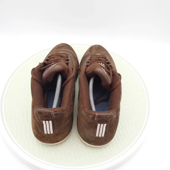 Vintage Adidas Chromium 678599 Mens US 13 Basketball Shoes Brown Leather Sneaker - Picture 5 of 10